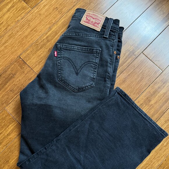 Levi's Ribcage straight ankle, dark grey, size 25 - Picture 1 of 4
